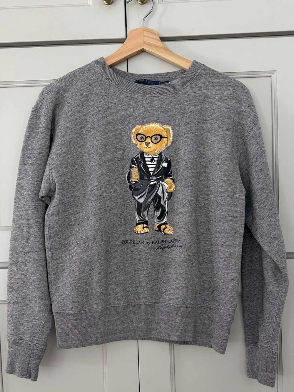 Polo Ralph Lauren Polo Bear Sweatshirt Gray W- Size Small